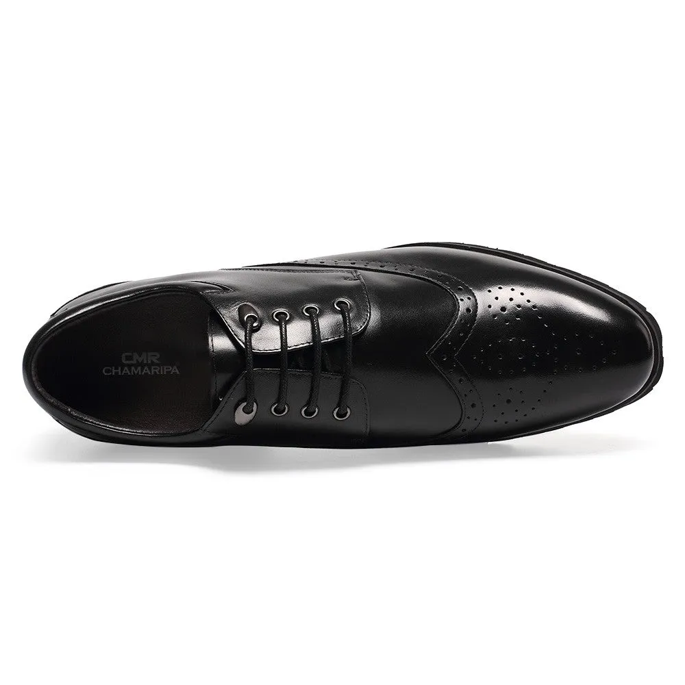 10 CM / 3.94 Inches Taller - CMR CHAMARIPA Height Increasing Dress Shoes That Make Men Taller 10CM