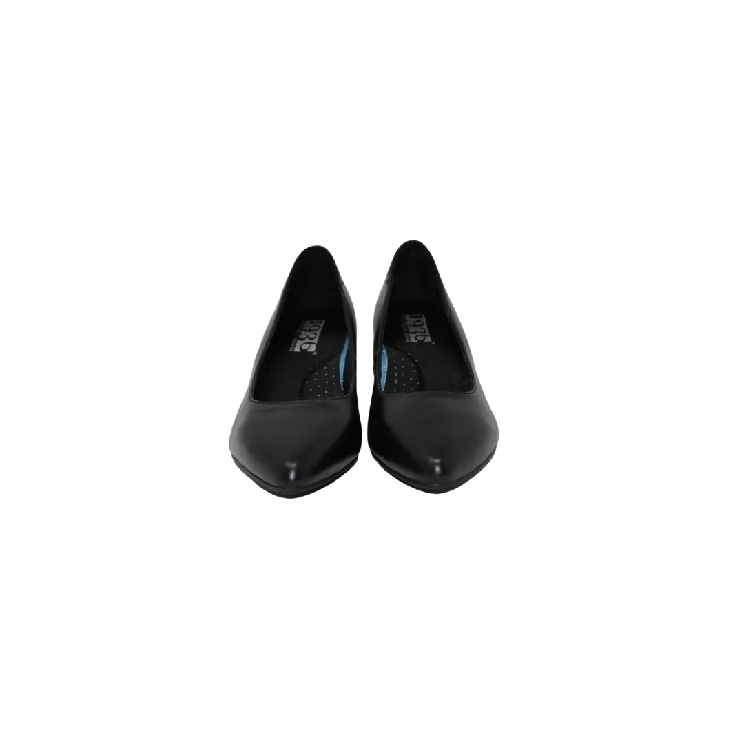 1936 Boutique 60118 Ladies Black Leather 1.5in. Heel