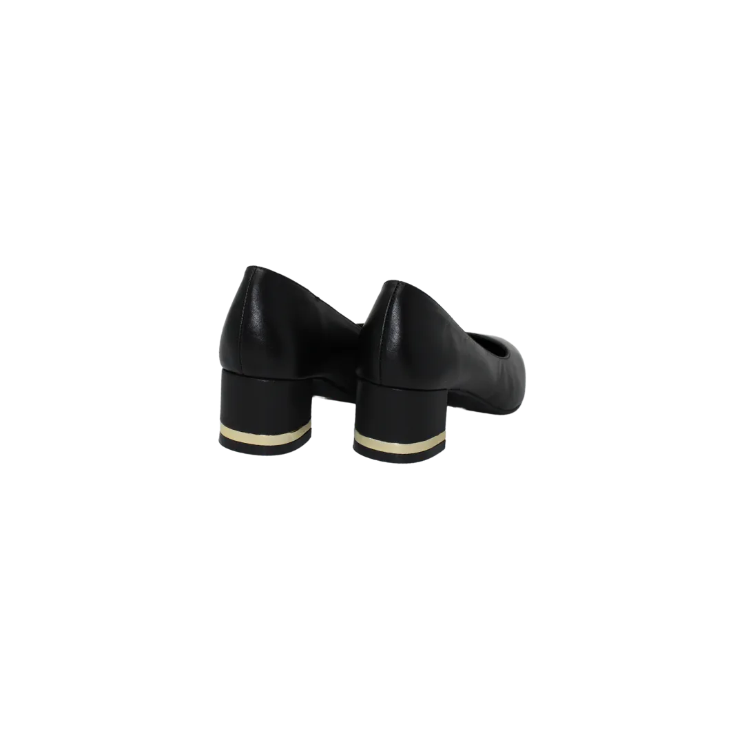 1936 Boutique 60118 Ladies Black Leather 1.5in. Heel
