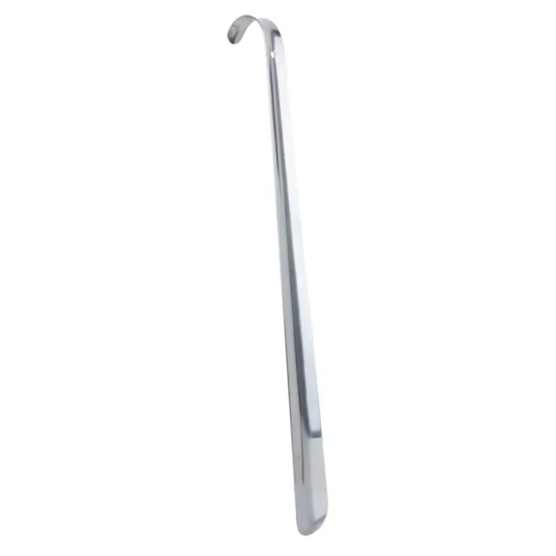 1PC Professional Shoehorn 42Cm Stainless Steel Shoe Horns Easy Handle Metal Shoe Extractor Lazy Shoe Helper Shoe Accessories