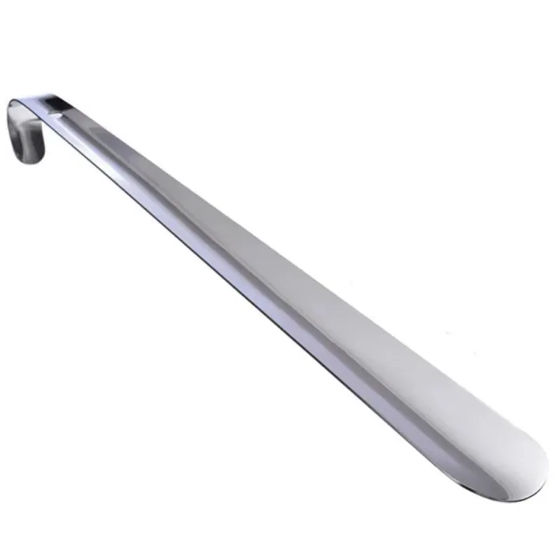 1PC Professional Shoehorn 42Cm Stainless Steel Shoe Horns Easy Handle Metal Shoe Extractor Lazy Shoe Helper Shoe Accessories