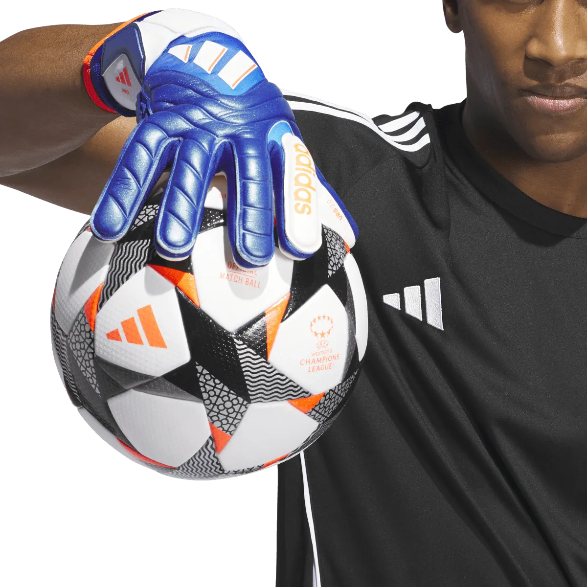 adidas Copa GL Pro Adult Soccer Goalkeeper Gloves IT7408 Lucid Blue/White/Solar Red