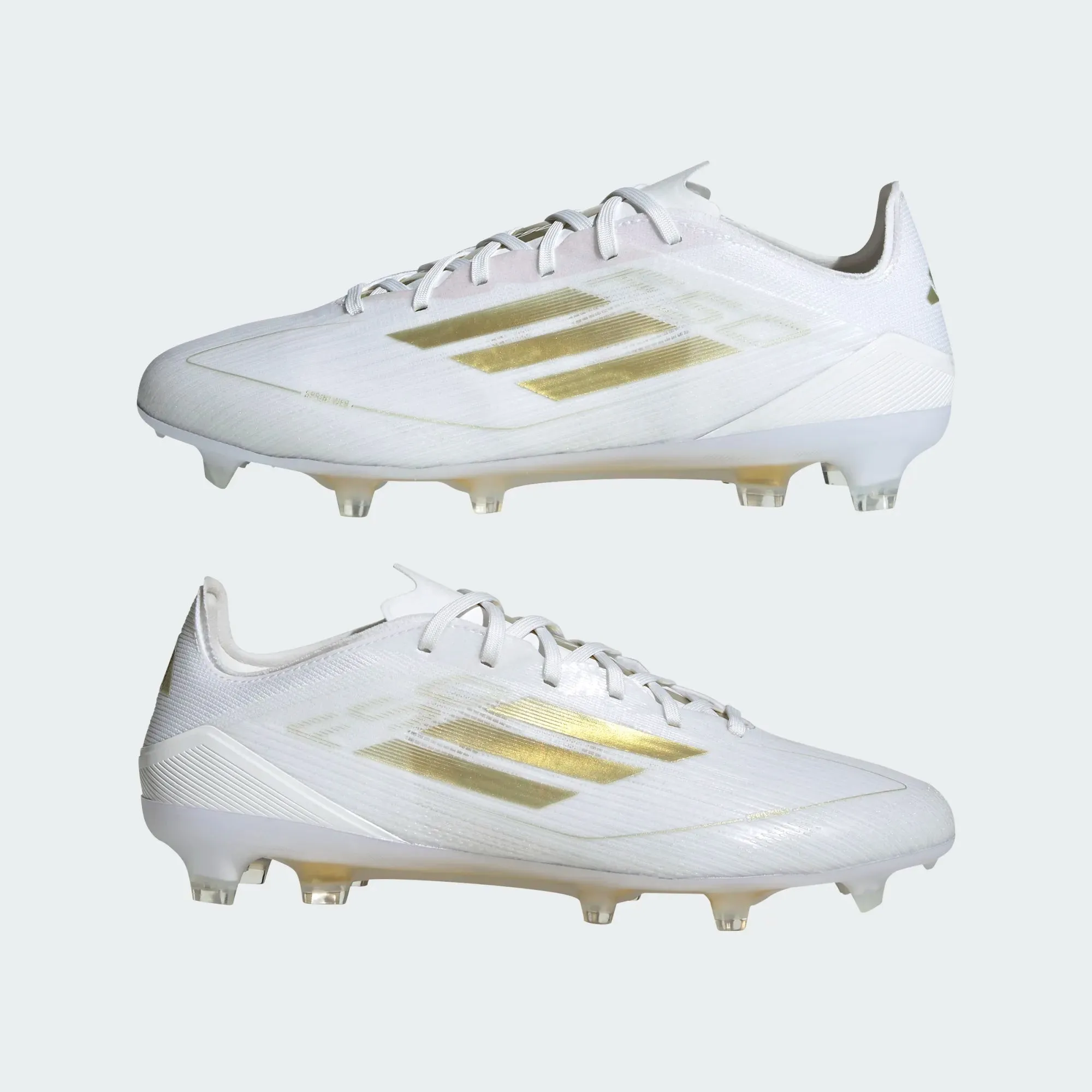 adidas F50 Pro FG White Gold Soccer Cleats