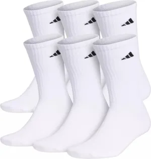 adidas MEN'S CUSHIONED CLIMALITE COMPRESSION CREW SOCKS 6 PACK - 101639