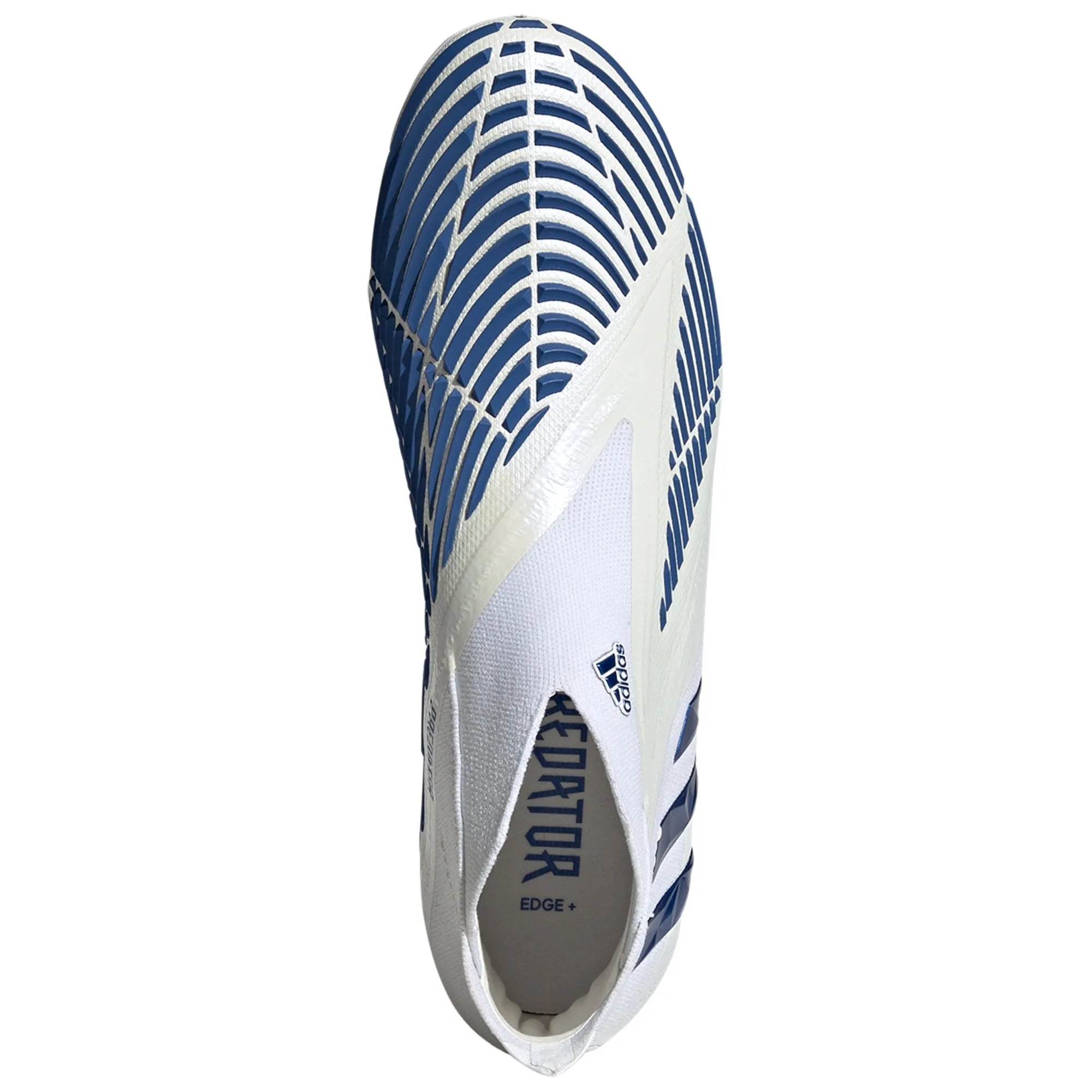 adidas Predator Edge   FG Firm Ground Soccer Cleat - Footwear White/Hi res Blue/Footwear White