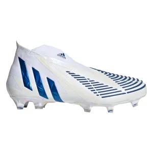 adidas Predator Edge   FG Firm Ground Soccer Cleat - Footwear White/Hi res Blue/Footwear White