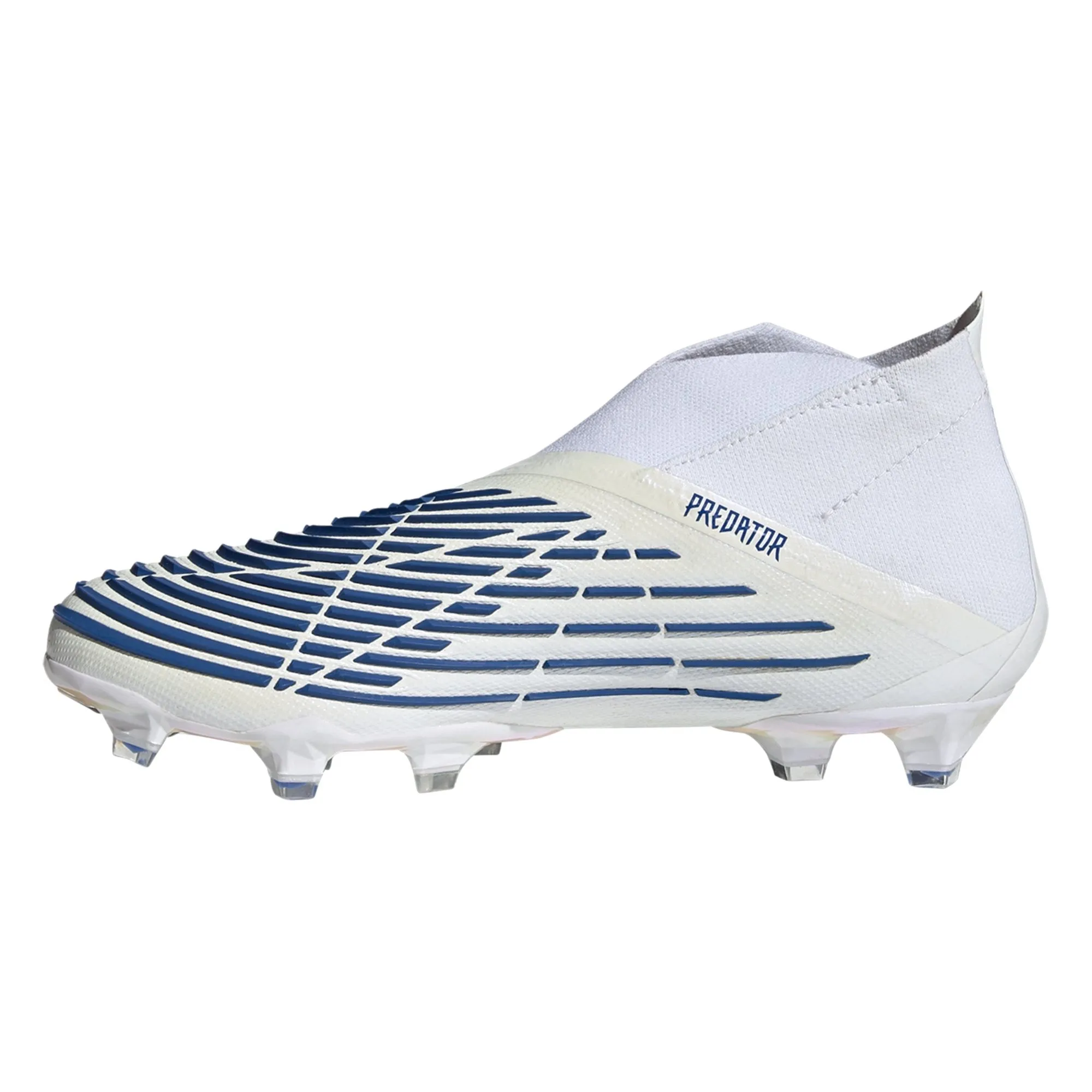 adidas Predator Edge   FG Firm Ground Soccer Cleat - Footwear White/Hi res Blue/Footwear White