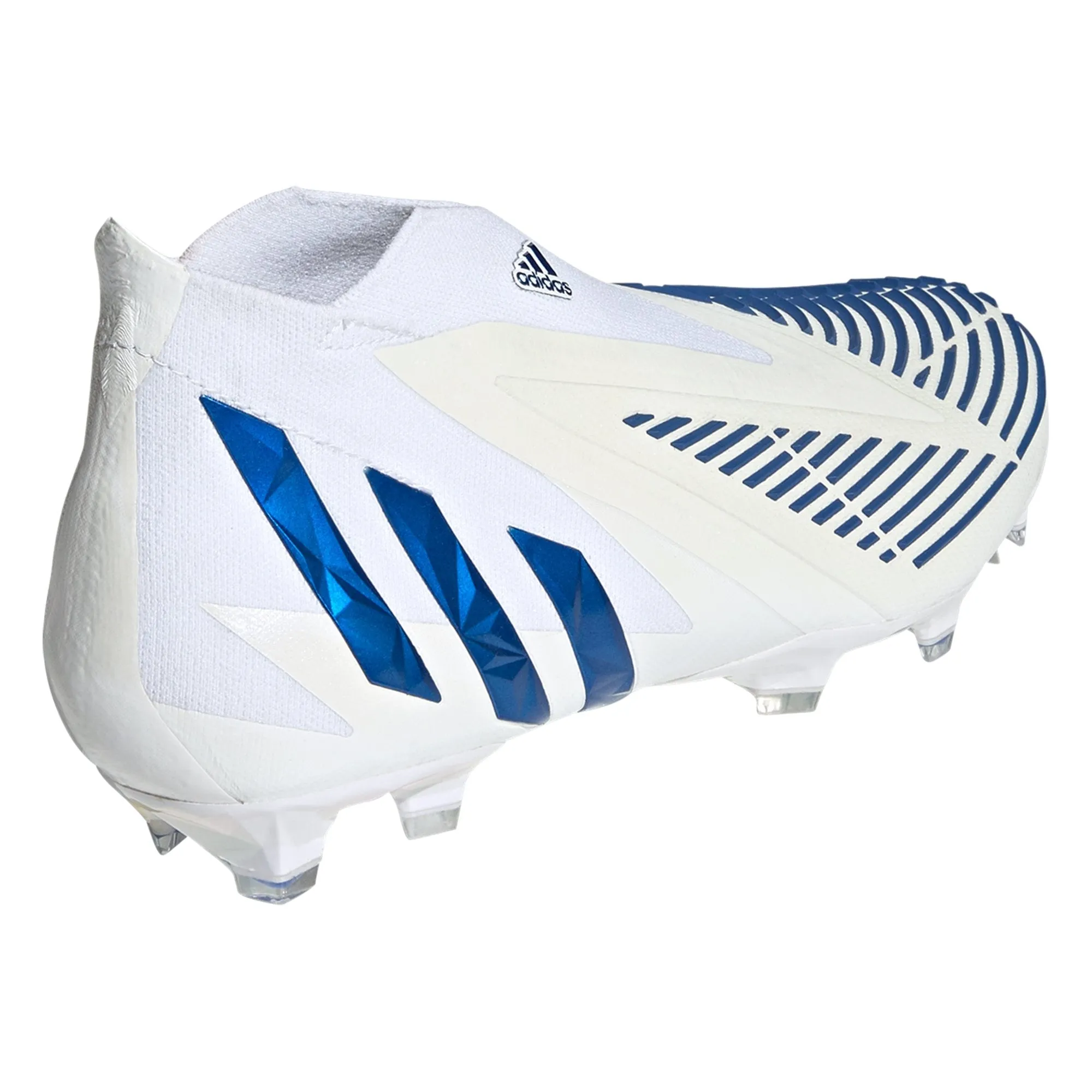 adidas Predator Edge   FG Firm Ground Soccer Cleat - Footwear White/Hi res Blue/Footwear White