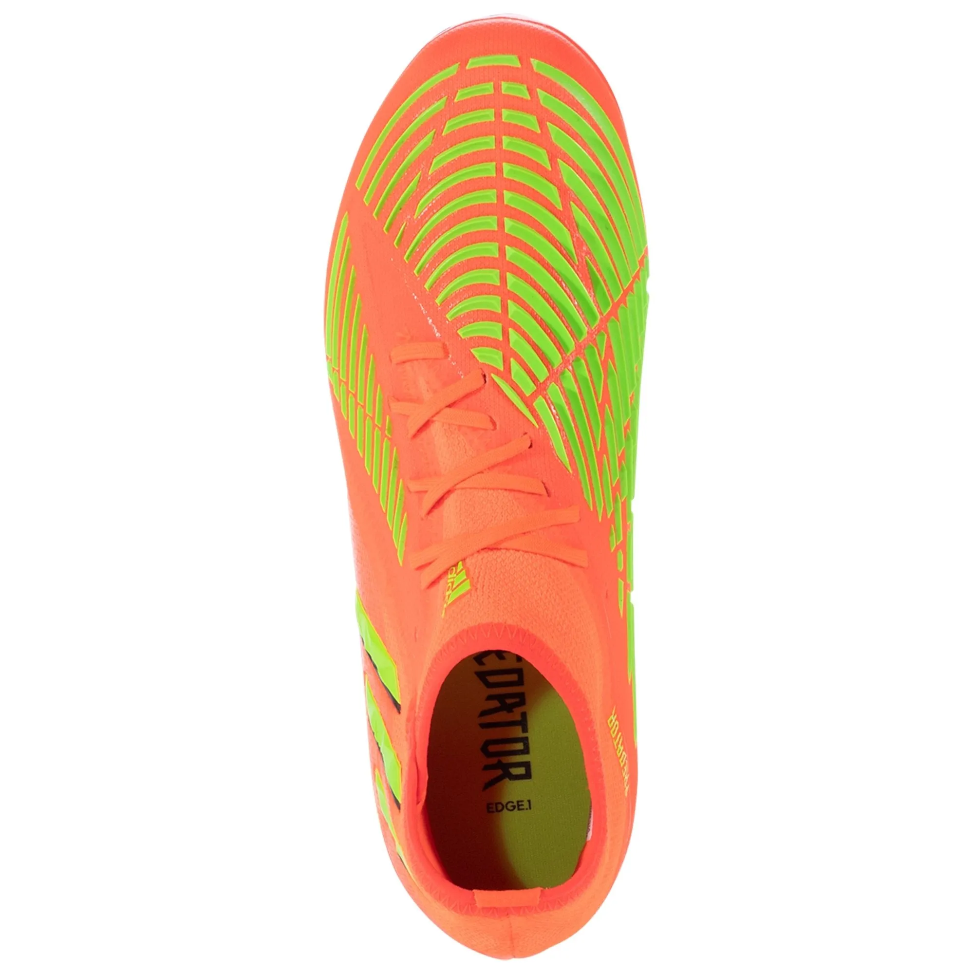 adidas Predator Edge.1 FG Junior Firm Ground Soccer Cleat- Solar Red/Solar Green/Core Black