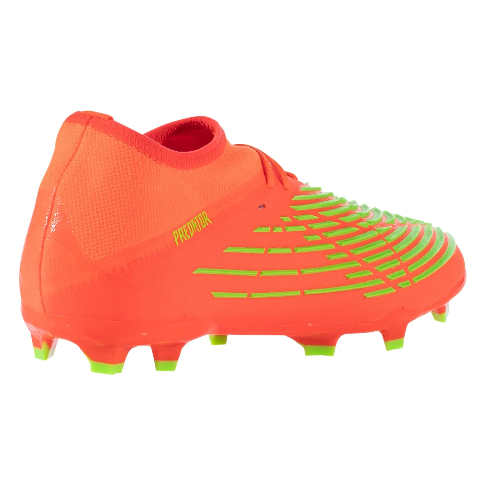 adidas Predator Edge.1 FG Junior Firm Ground Soccer Cleat- Solar Red/Solar Green/Core Black