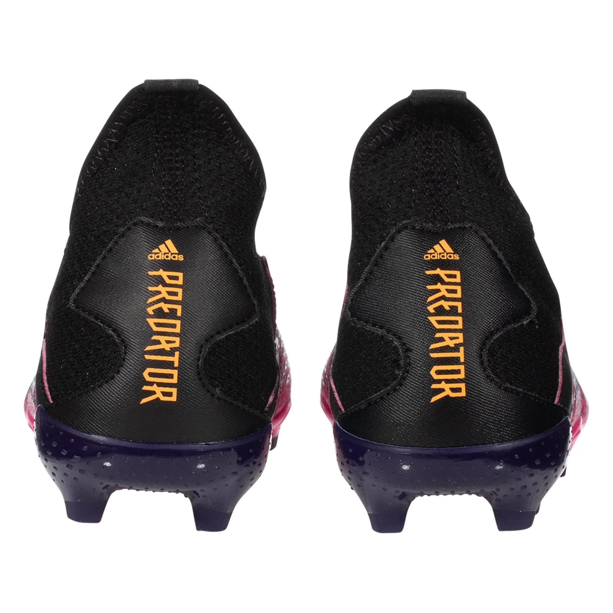 adidas Predator Freak .3 Laceless Junior Firm Ground Soccer Cleats - Black/White/Shock Pink