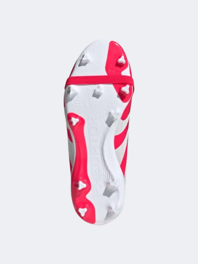 Adidas Predator League Fold Over Tongue Kids Football Shoes Red/White/Black