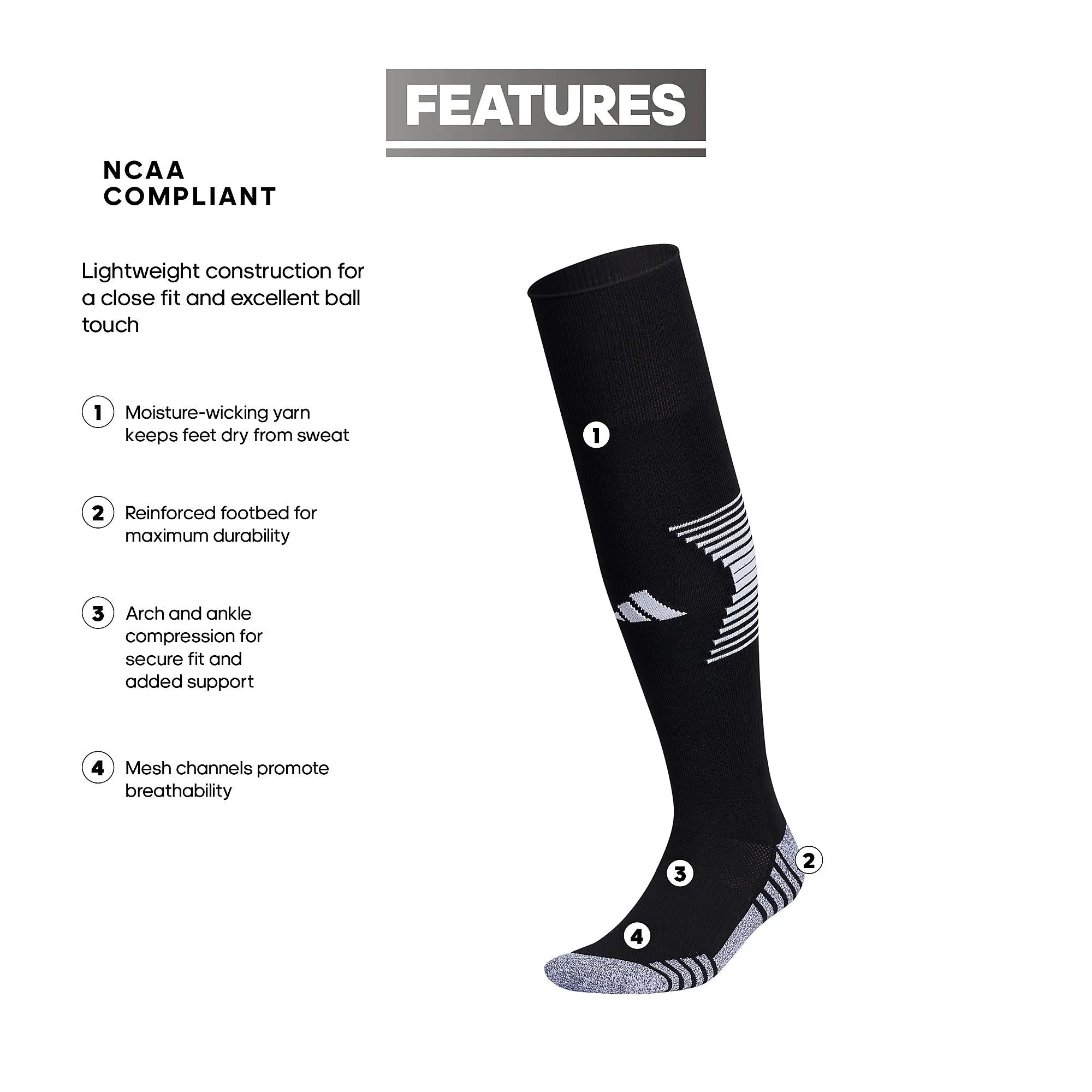 adidas Team Speed 4 Over The Calf Socks | 5156923