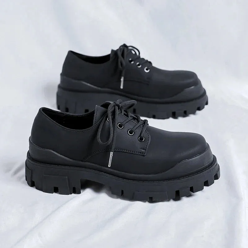 Amozae- Amsa Matt Black Bumper Shoes