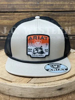 Ariat A3000914146 Mens Desert Scene Patch Cap Khaki
