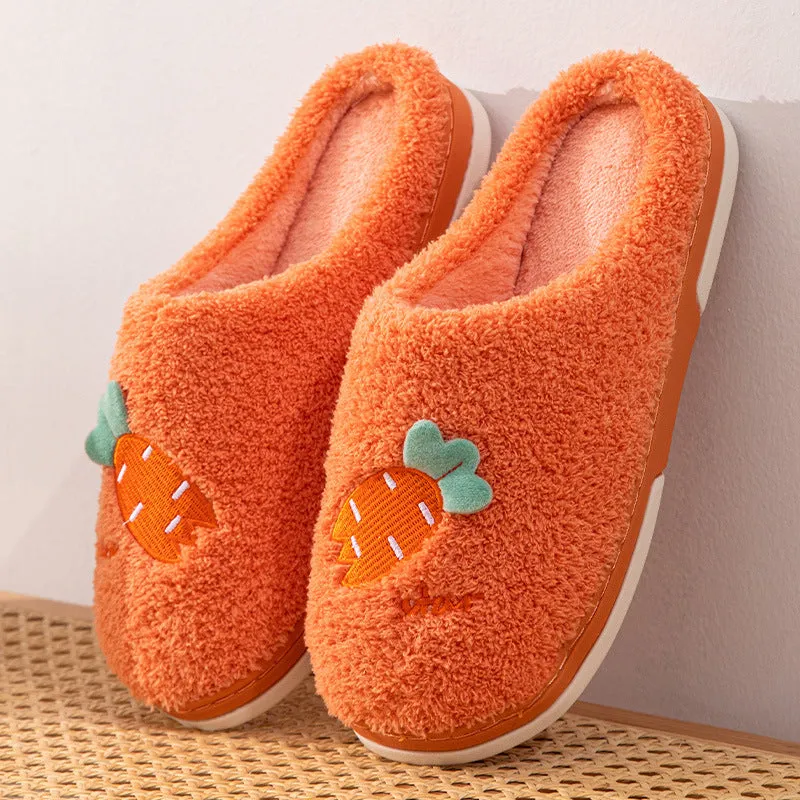 Baotou Indoor Leisure Home Warm Thick Non-slip Wear-resistant Cotton Slippers