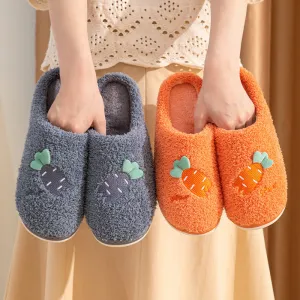 Baotou Indoor Leisure Home Warm Thick Non-slip Wear-resistant Cotton Slippers