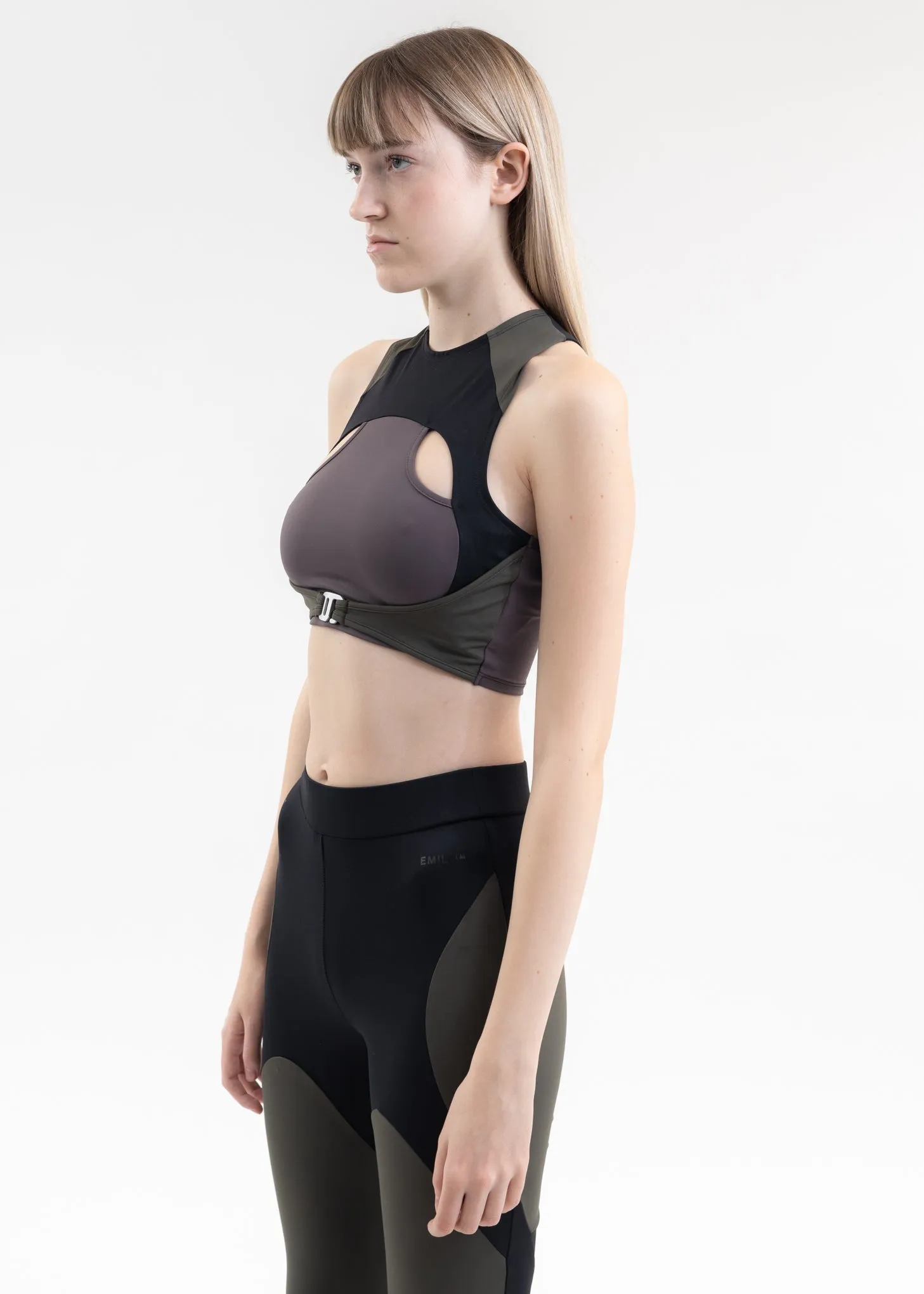 BLACK CONGENIAL ACTIVE WEAR BRA TOP