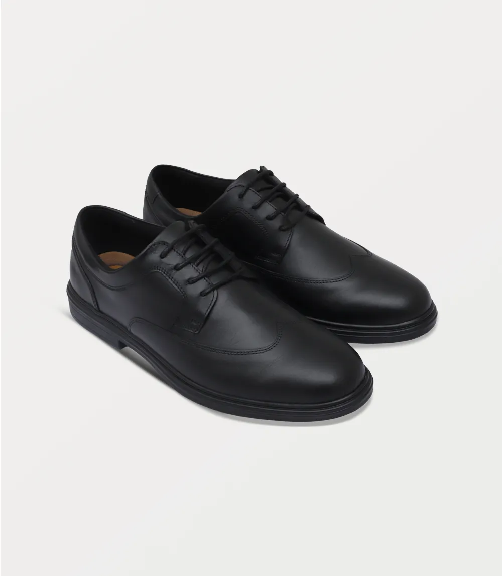 BM6792-BLACK-Men Lace Up