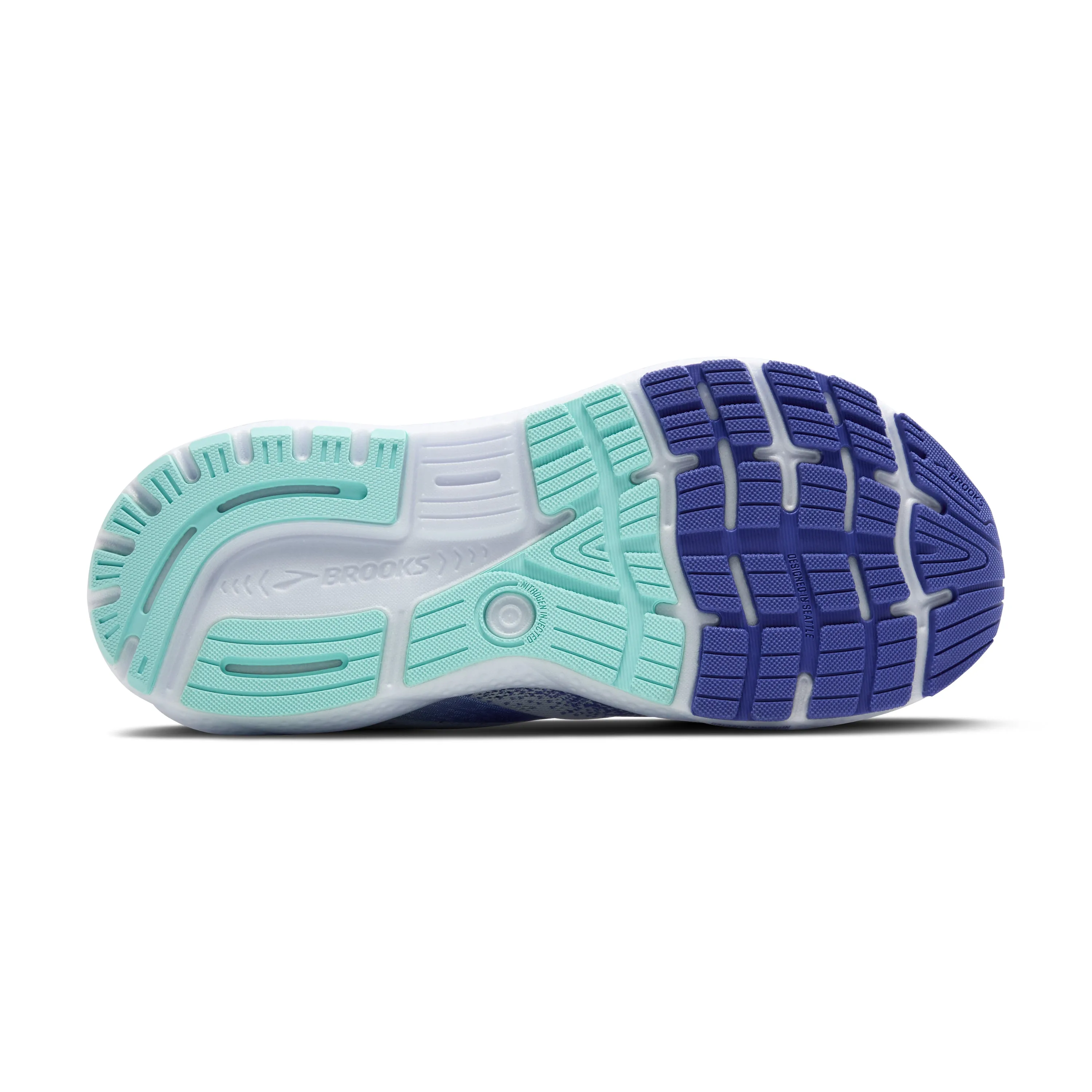 Brooks | Ghost 16 | Women's | White/Amparo Blue/Limpet Shell