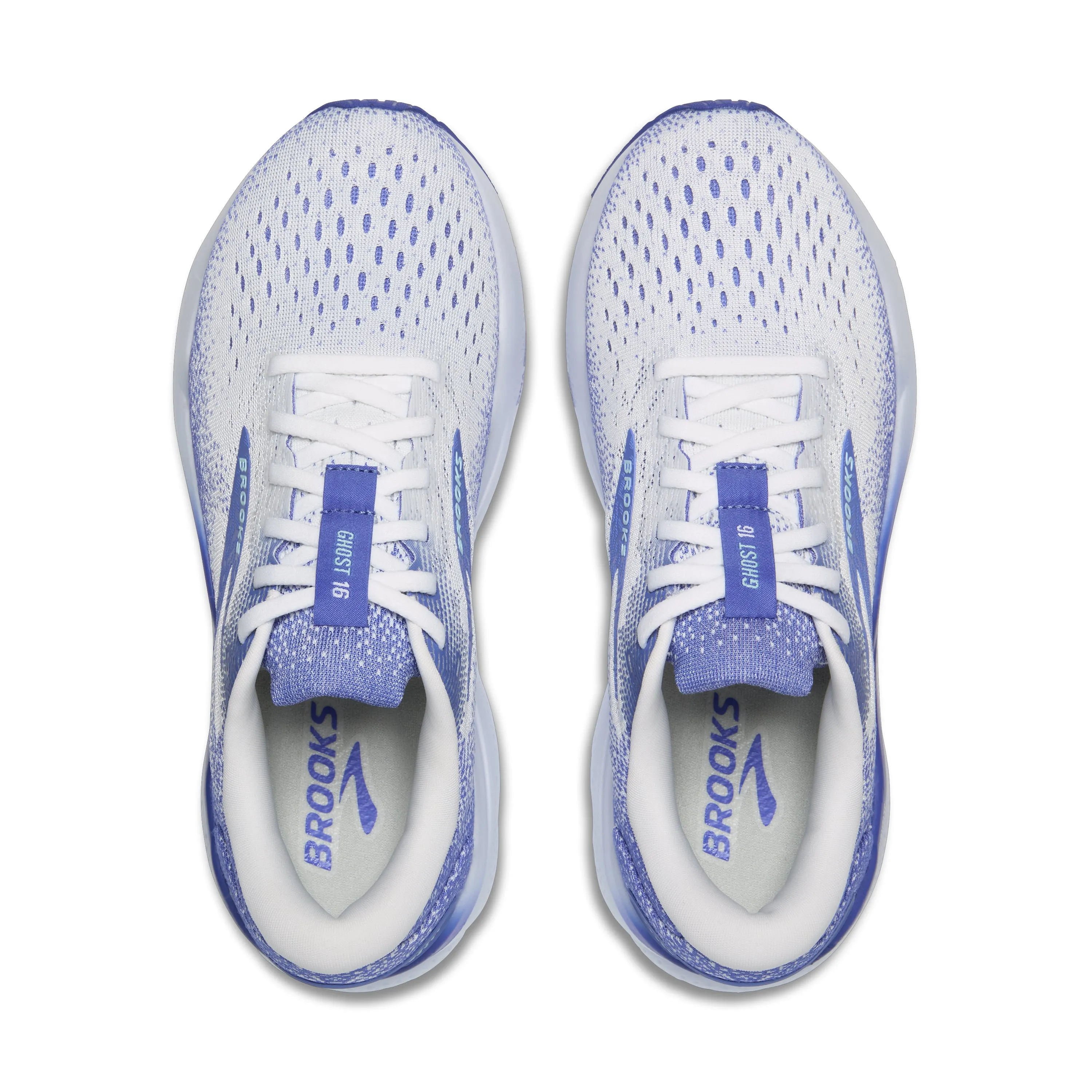 Brooks | Ghost 16 | Women's | White/Amparo Blue/Limpet Shell