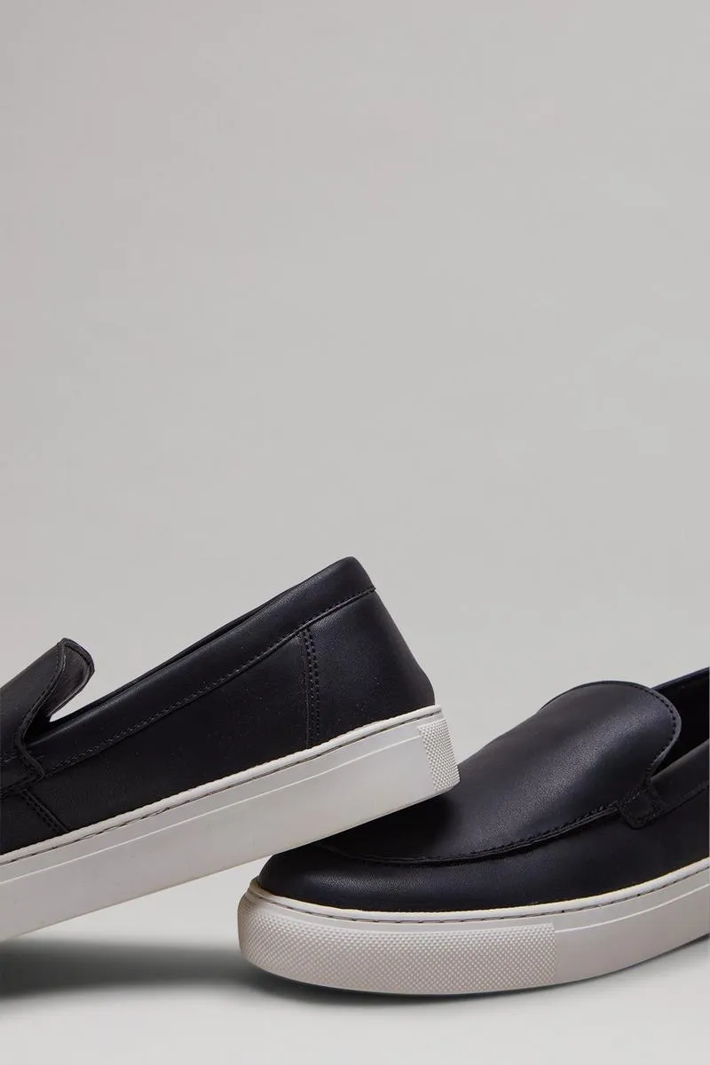 Burton Black Slip On Mens Shoes