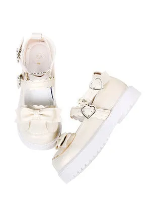 Claw Retro Low Shoes Heel Lolita Bear Love
