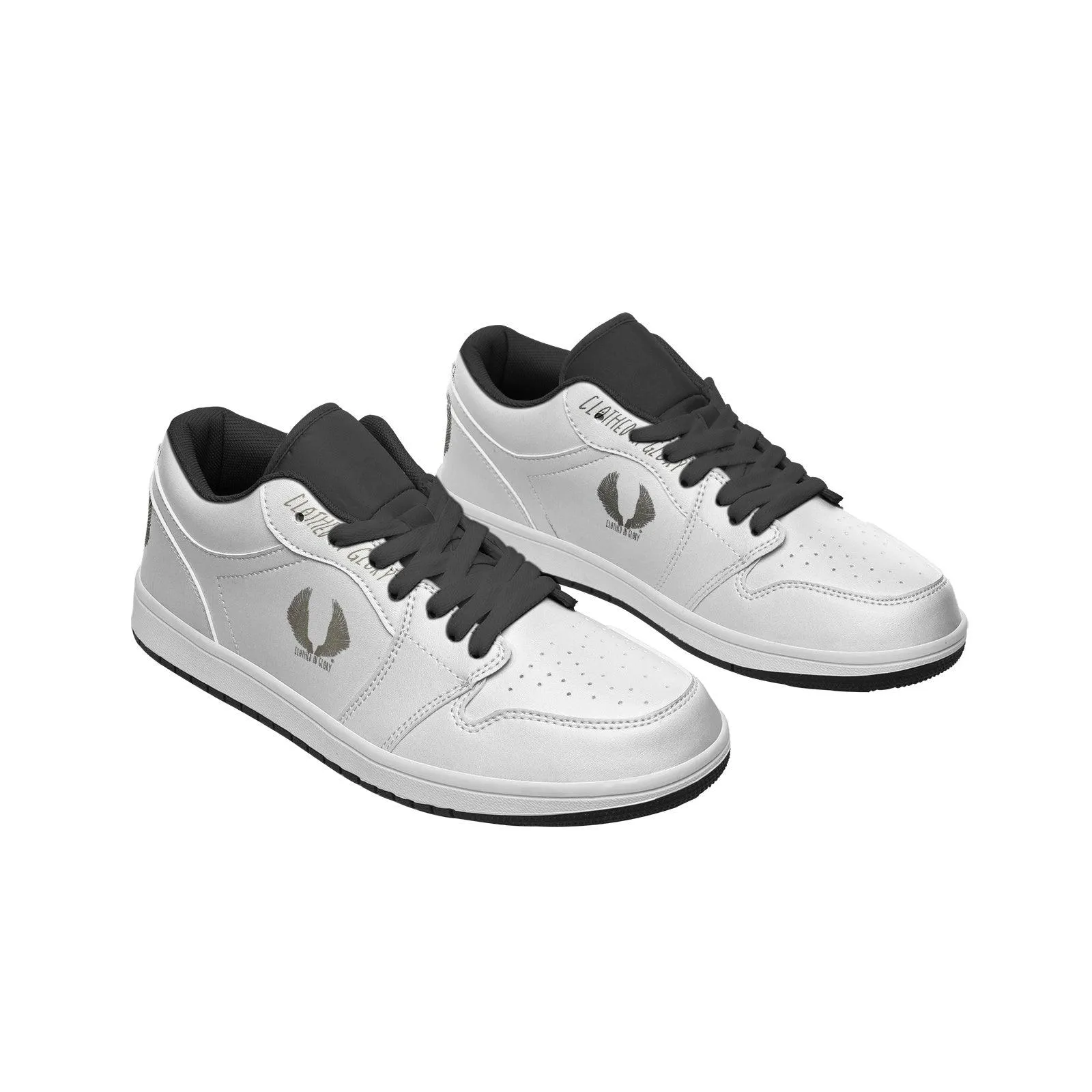 Clothed In Glory Signature Wear Classic Unisex Low Top Leather Sneakers/Shoes