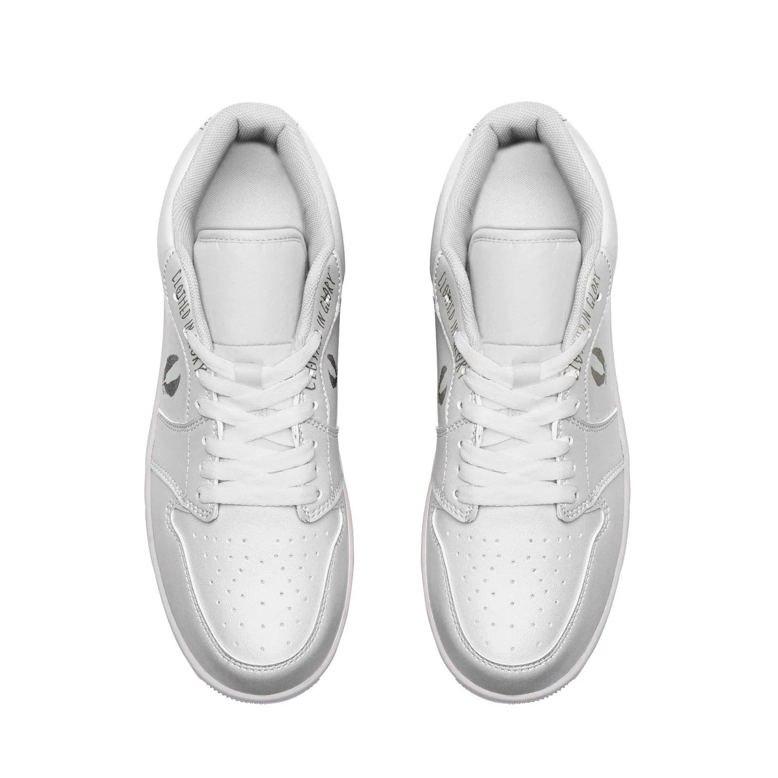 Clothed In Glory Signature Wear Classic Unisex Low Top Leather Sneakers/Shoes