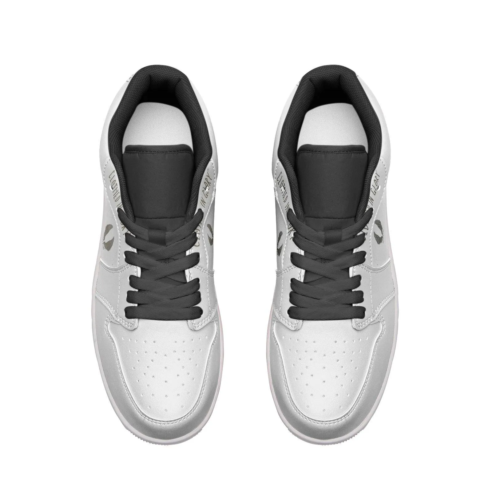 Clothed In Glory Signature Wear Classic Unisex Low Top Leather Sneakers/Shoes