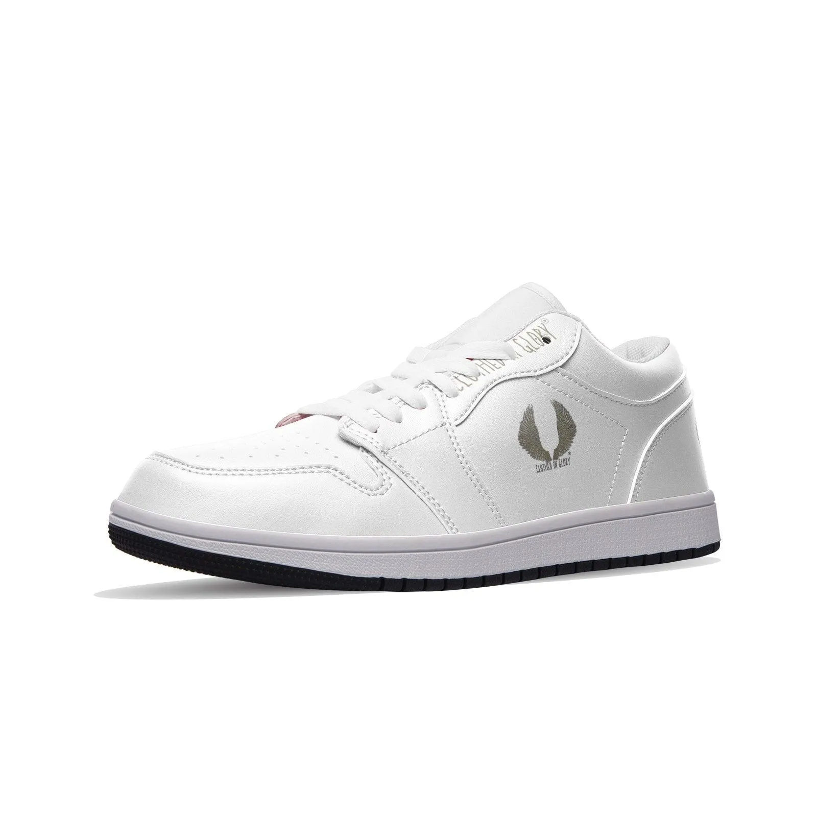 Clothed In Glory Signature Wear Classic Unisex Low Top Leather Sneakers/Shoes