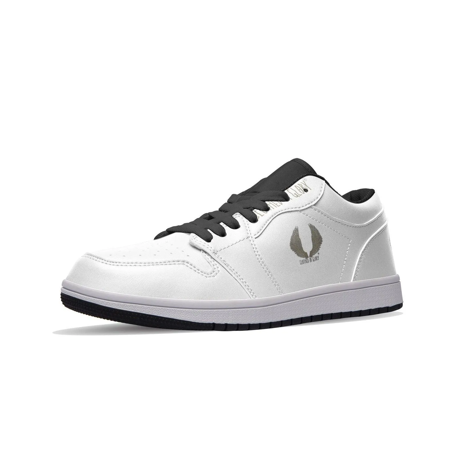 Clothed In Glory Signature Wear Classic Unisex Low Top Leather Sneakers/Shoes