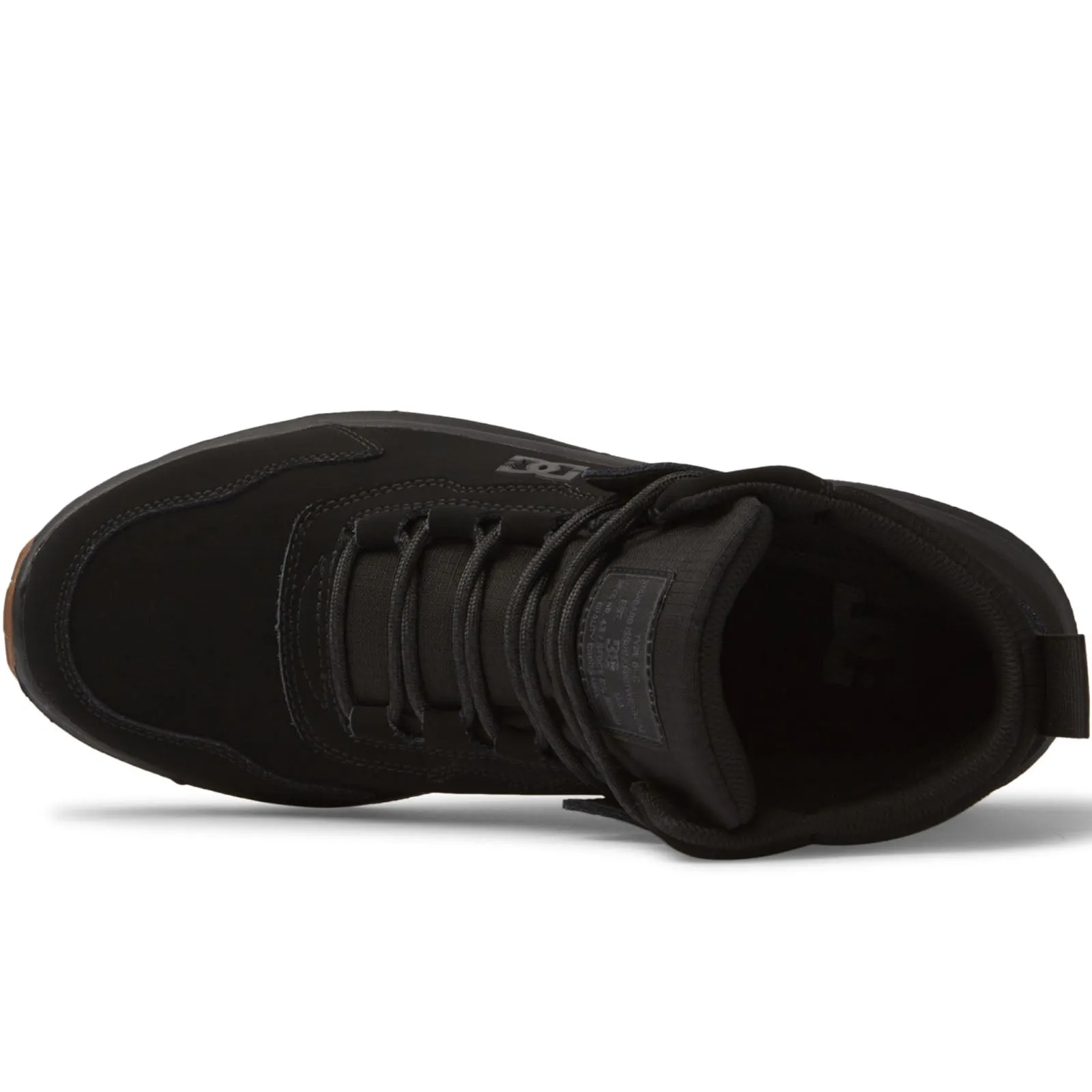 DC Shoes Mens Mutiny Mid Rise Leather Boots - Black