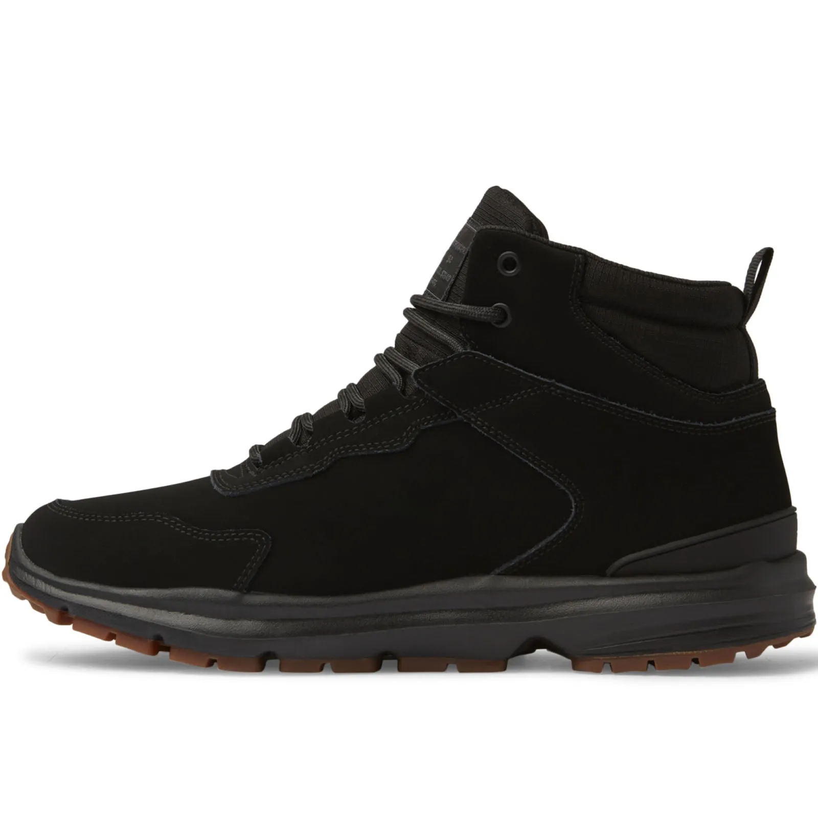 DC Shoes Mens Mutiny Mid Rise Leather Boots - Black