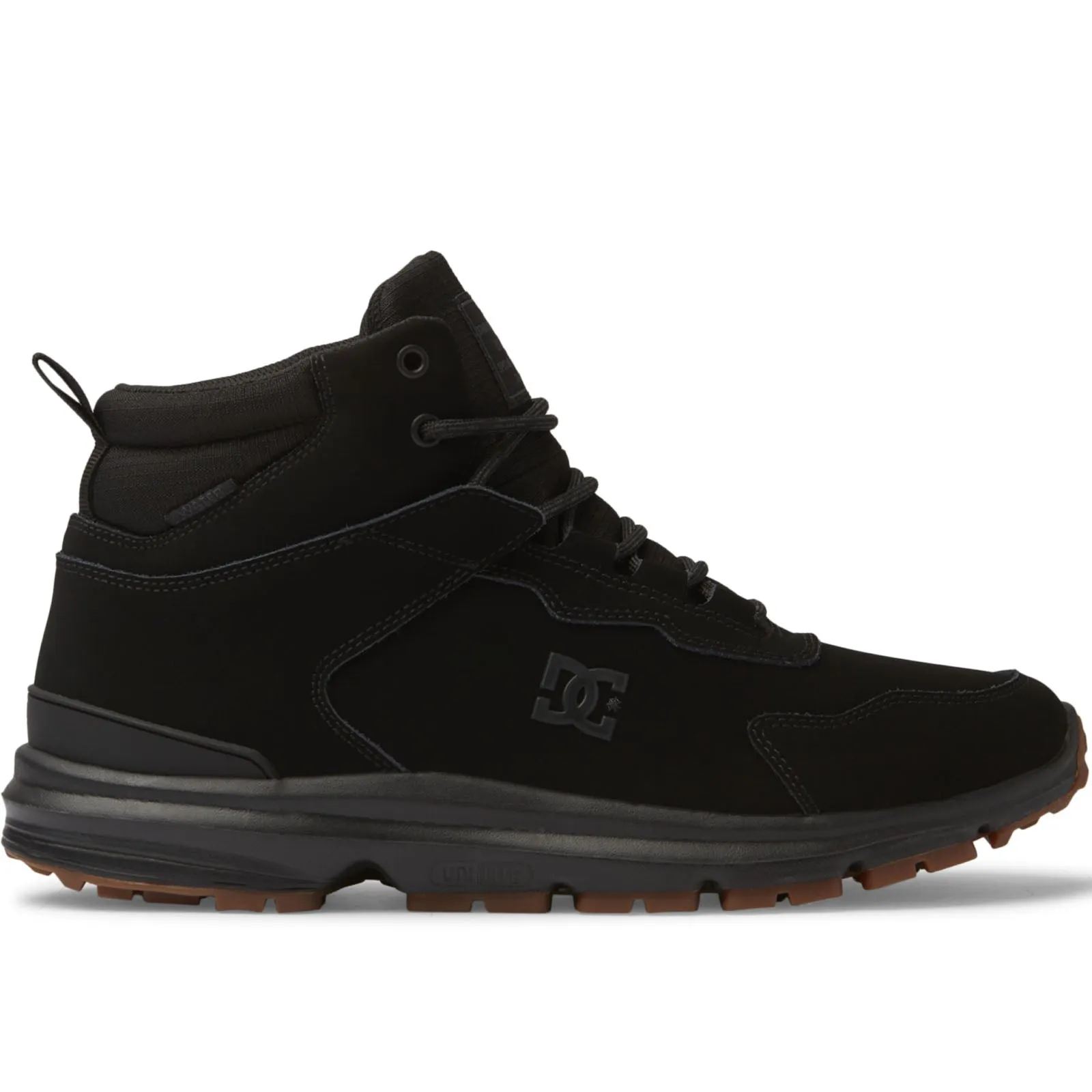 DC Shoes Mens Mutiny Mid Rise Leather Boots - Black
