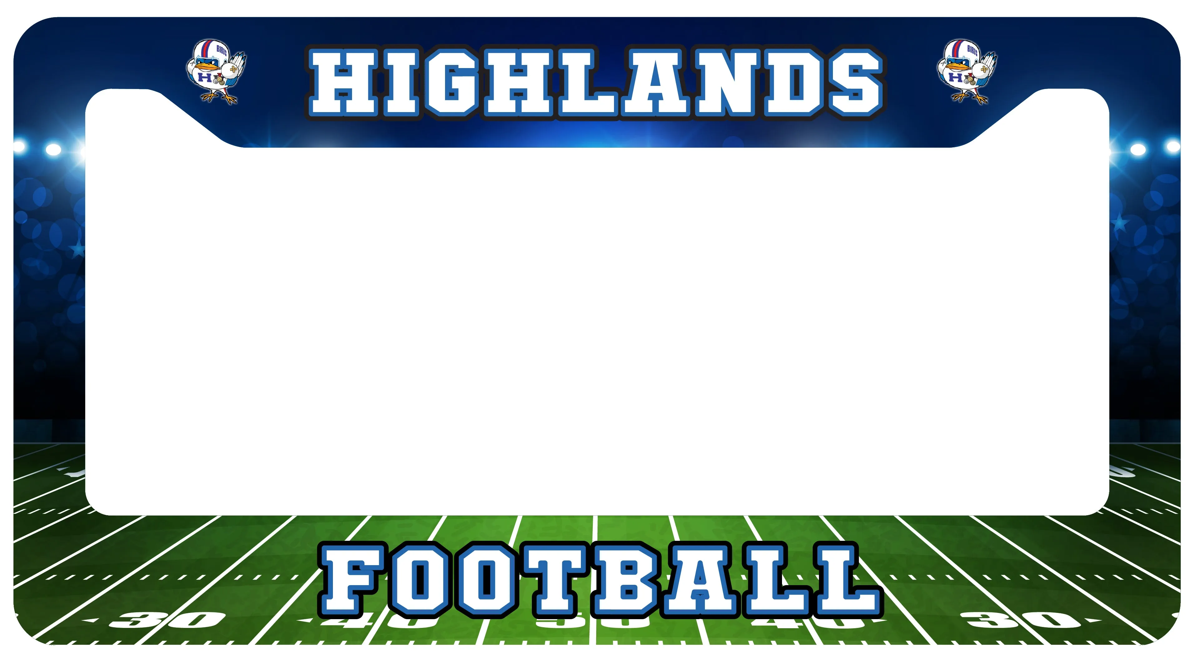 Fall Sports License Plate Surround