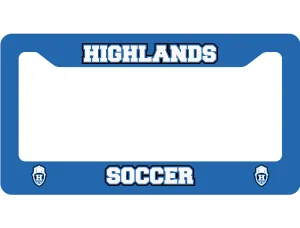Fall Sports License Plate Surround