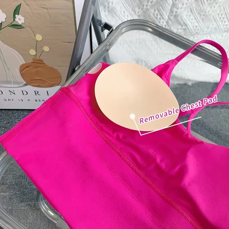 Fashion Sexy Cross Back Sports Bra | Breathable Shockproof Gym Crop Top for Women