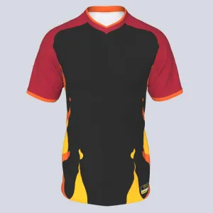Fire Custom V-Neck Jersey