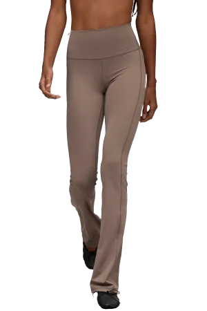 FLARED LEGGINGS - Tan