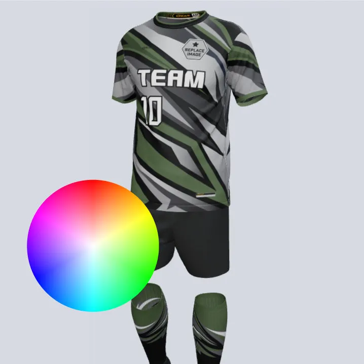 Gear Premium Lightning Custom Soccer Uniform w/Custom Socks