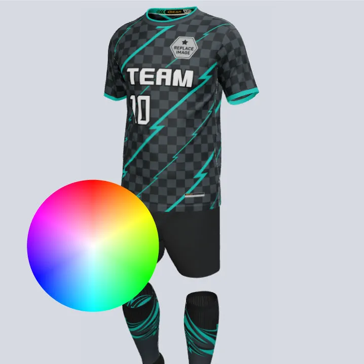 Gear Premium Zap Custom Soccer Uniform w/Custom Socks