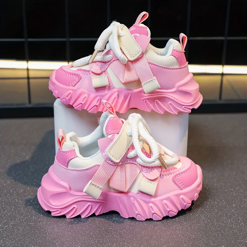 Girls Casual Cute Low Top Platform Sneakers  Wear-resistant VIP DEALS