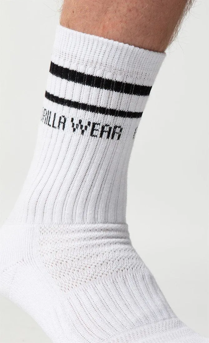 Gorilla Wear Crew Shocks - White