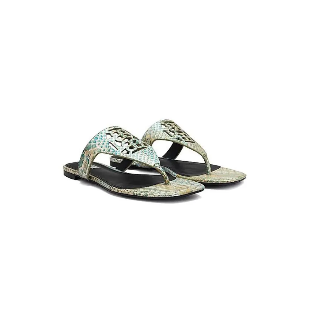 Green Snake Textured Logo Sliders