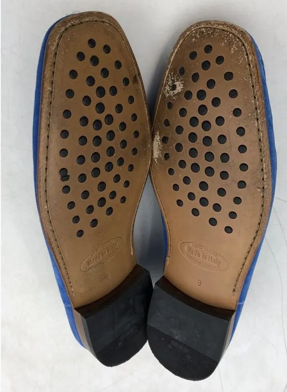 Herring Shoes Men's Blue Leather Slip-On Loafer Shoes - Size 8