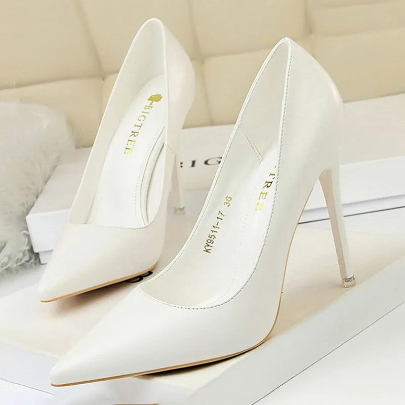 High Heels Shoes Black Pink White Shoes Stiletto Heels