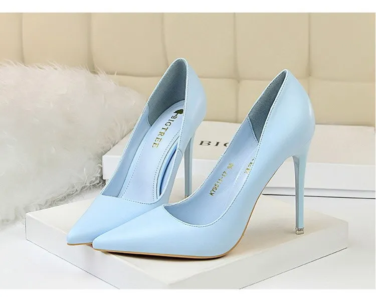 High Heels Shoes Black Pink White Shoes Stiletto Heels