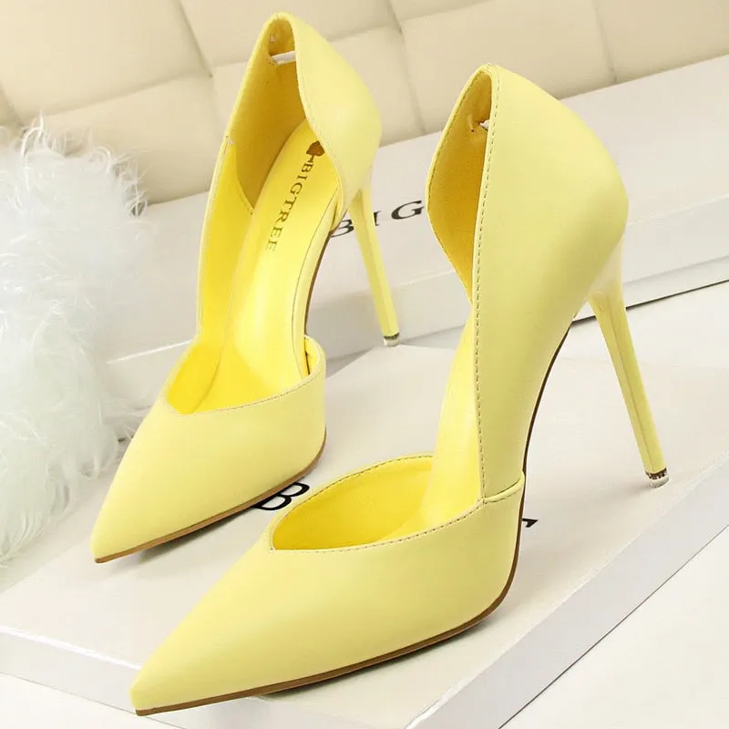 High Heels Shoes Black Pink White Shoes Stiletto Heels