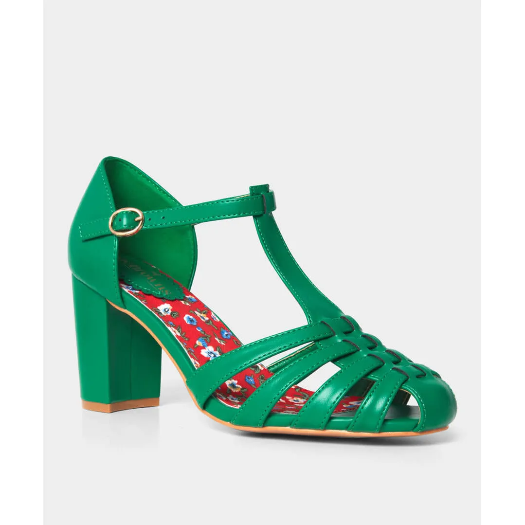 Joe Browns Occasion Wear Shoe Vintage Vibes GREEN KC291A